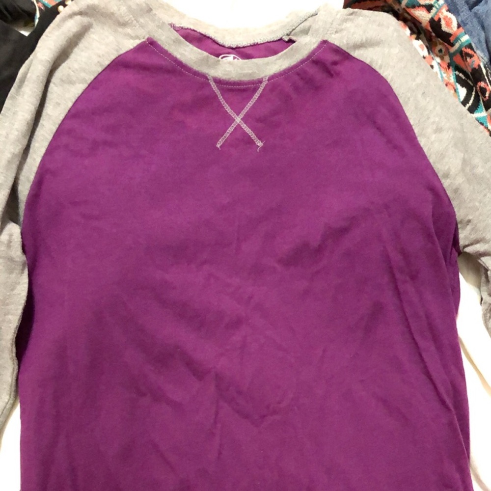 Athletic baseball T-shirt. 3/4 Quarter sleeve